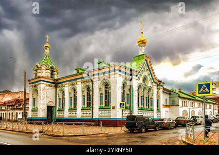 Chiesa di San Nicola sull'argine di Dvina ad Arcangelo Foto Stock