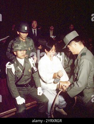 Kim Jae gyu, assassino del presidente Park Chung hee, terzo presidente della Corea del Sud, assassinato il 26 ottobre 1979, durante una cena presso la casa sicura della Korean Central Intelligence Agency (KCIA) vicino al complesso presidenziale della Casa Blu nel distretto di Jongno, Seoul, Corea del Sud. Fu il primo assassinio di un capo di stato in Corea del Sud e in Corea in 605 anni, dall'assassinio di Gongmin di Goryeo. Kim Jae gyu, il direttore della KCIA e capo della sicurezza del presidente, fu responsabile dell'assassinio. Park e' stato colpito al petto e alla testa, ed e' morto quasi immedia Foto Stock