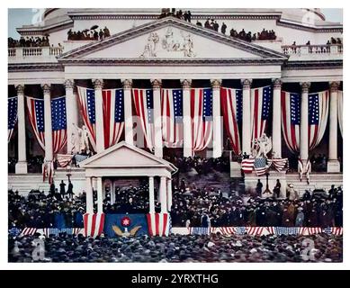1901 seconda inaugurazione di William McKinley (1843 ? Il 1901 25° presidente degli Stati Uniti d'America, in carica dal 1897 fino al suo assassinio nel 1901. Foto Stock