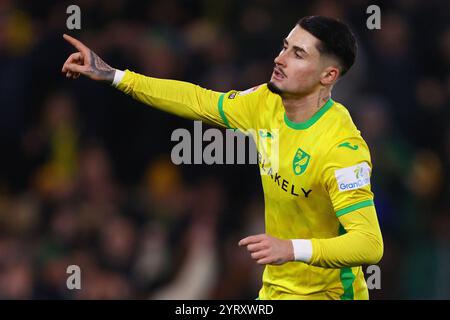 Borja Sainz di Norwich City festeggia dopo aver segnato il suo secondo gol e quello di Norwich City per arrivare 2-0 - Norwich City contro Plymouth Argyle, Sky Bet Championship, Carrow Road, Norwich, UK - 26 novembre 2024 solo uso editoriale - si applicano restrizioni DataCo Foto Stock