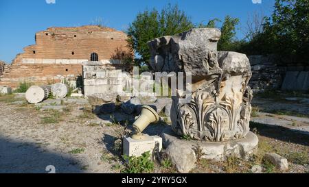 La Chiesa di Maria nel sito archeologico di Efeso vicino a Selcuk, Turchia Foto Stock