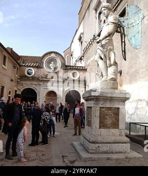 Angelo di Raffaello da Montello (1504-1566). Era solita stare in cima a castel Sant'Angelo (Roma), ora nella "sala degli Angelo". Foto Stock