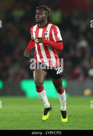 Southampton, Regno Unito. 4 dicembre 2024. Kamaldeen Sulemana del Southampton durante la partita di Premier League al St Mary's Stadium di Southampton. Il credito per immagini dovrebbe essere: Paul Terry/Sportimage Credit: Sportimage Ltd/Alamy Live News Foto Stock