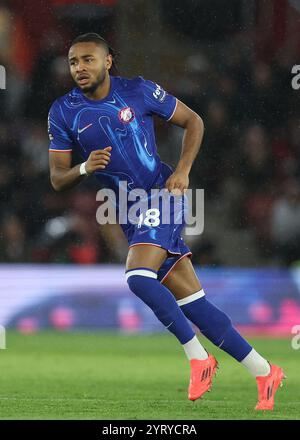 Southampton, Regno Unito. 4 dicembre 2024. Christopher Nkunku del Chelsea durante la partita di Premier League al St Mary's Stadium di Southampton. Il credito per immagini dovrebbe essere: Paul Terry/Sportimage Credit: Sportimage Ltd/Alamy Live News Foto Stock