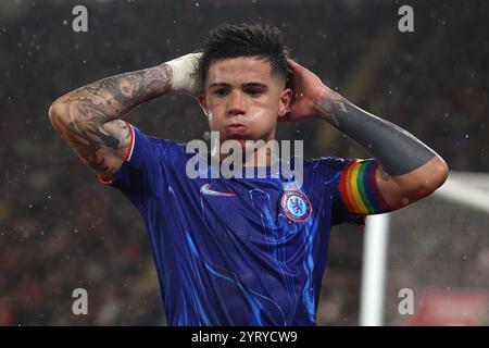 Southampton, Regno Unito. 4 dicembre 2024. Enzo Fernández del Chelsea durante la partita di Premier League al St Mary's Stadium di Southampton. Il credito per immagini dovrebbe essere: Paul Terry/Sportimage Credit: Sportimage Ltd/Alamy Live News Foto Stock