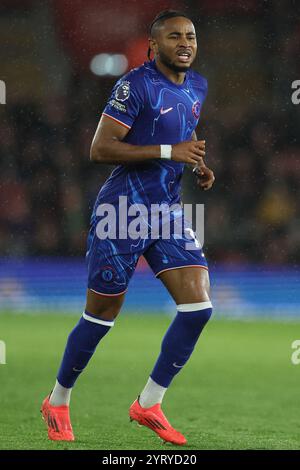 Southampton, Regno Unito. 4 dicembre 2024. Christopher Nkunku del Chelsea durante la partita di Premier League al St Mary's Stadium di Southampton. Il credito per immagini dovrebbe essere: Paul Terry/Sportimage Credit: Sportimage Ltd/Alamy Live News Foto Stock