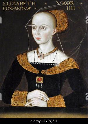 Elizabeth Woodville (1437-1492), regina consorte di Edoardo IV d'Inghilterra. Foto Stock