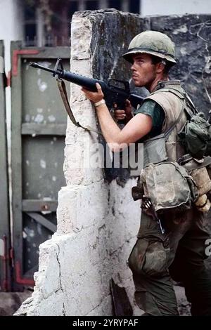 Guerra del Vietnam US Marine; Tet Offensive Hue City 1968 Foto Stock