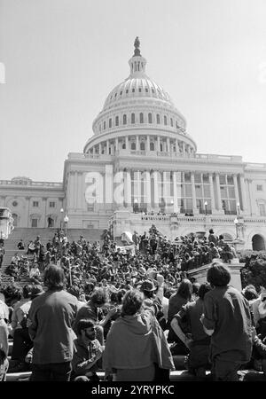 Protesta a Washington DC contro la guerra in Vietnam. 1968 Foto Stock