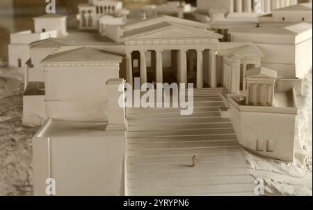 Modello che mostra il restauro dell'Agorà, Atene, Grecia. II secolo d.C. Foto Stock