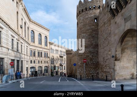 All'interno della città vecchia, Baku, Azerbaigian Foto Stock