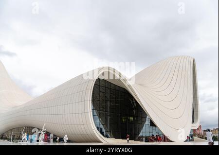 Heydar Aliyev Centro, Baku, Azerbaijan Foto Stock