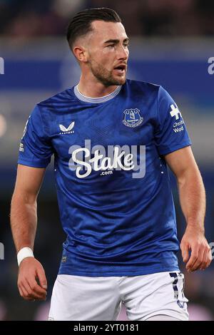 Liverpool, Regno Unito. 4 dicembre 2024. Jack Harrison dell'Everton durante la partita tra Everton FC e Wolverhampton Wanderers FC English Premier League al Goodison Park, Liverpool, Inghilterra, Regno Unito il 4 dicembre 2024 Credit: Every Second Media/Alamy Live News Foto Stock