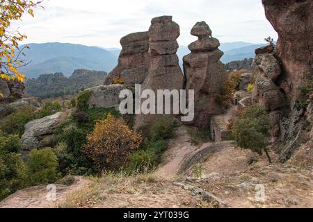 La fortezza di Belogradchik, il castello noto anche come Kaleto, è un'antica fortezza della città famosa per le sue formazioni rocciose uniche e impressionanti Foto Stock