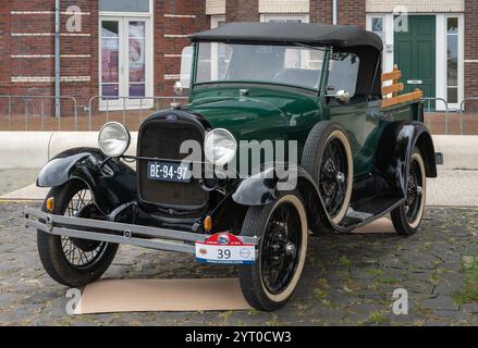 Lelystad, Paesi Bassi, 16.06.2024, Old timer car Ford Model A dal 1929 al National Old timer Day Foto Stock