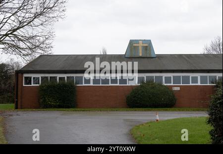 Nostra Signora della Pace e Beato Robert Dibdale Catholic Church, Shottery, Stratford-upon-Avon, Warwickshire, Regno Unito Foto Stock