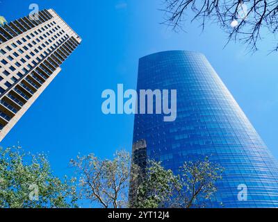 Edifici Highrisw a Puerto Madero, una nuova zona portuale alla moda di Buenos Aires Argentina Foto Stock