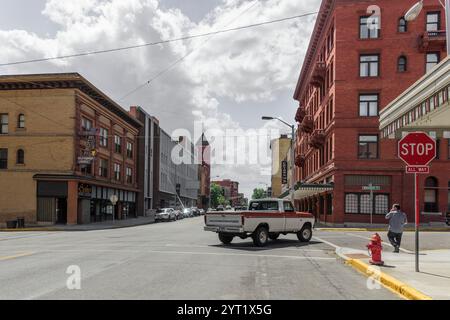 Stati Uniti d'America, America,Rockies, Montana, Butte, materie America Foto Stock