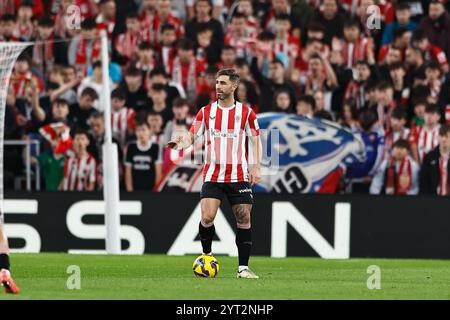 Bilbao, Spagna. 4 dicembre 2024. Yeray Alvarez (Bilbao) calcio: Partita spagnola "LaLiga EA Sports" tra Athletic Club de Bilbao 2-1 Real Madrid CF all'Estadio de San Mames di Bilbao, Spagna. Crediti: Mutsu Kawamori/AFLO/Alamy Live News Foto Stock