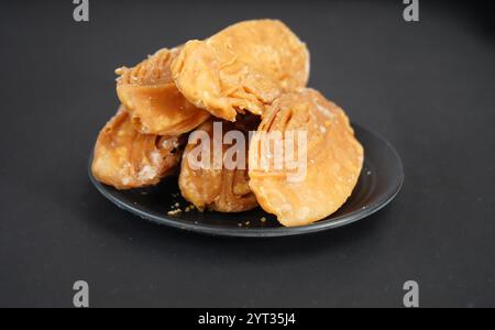 Primo piano di Special Khaja di Puri, Orissa Foto Stock