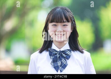 Ritratto delle ragazze delle scuole superiori Foto Stock