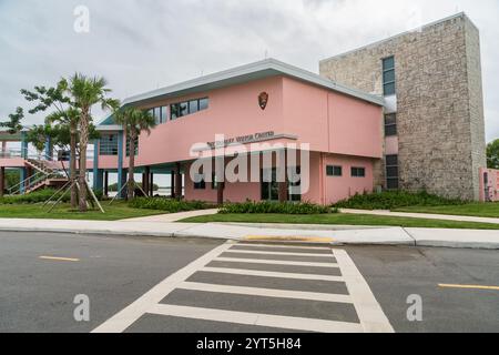 Flamingo NPS Building presso l'Everglades National Park, Florida, Stati Uniti, USA Foto Stock