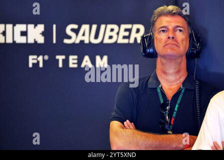 Abu Dhabi. 6 dicembre 2024. Graeme Lowdon (GBR). 06.12.2024. Formula 1 World Championship, Rd 24, Abu Dhabi Grand Prix, Yas Marina Circuit, Practice Day. Il credito fotografico dovrebbe essere: XPB/Alamy Live News. Foto Stock