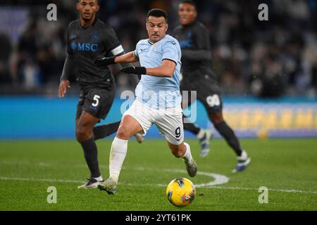 Pedro Eliezer Rodriguez Ledesma del SS Lazio durante la partita di Coppa Italia tra SS Lazio e SSC Napoli allo stadio Olimpico di Roma (Italia), 5 dicembre 2024. Foto Stock