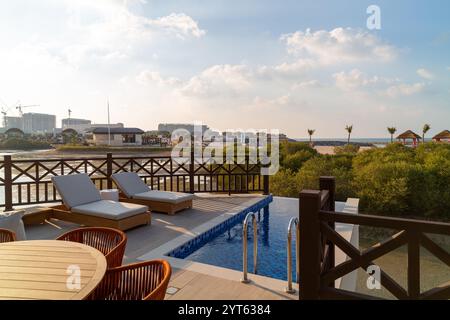 Anantara, Mina al Arab, Ras al Khaimah, Emirati Arabi Uniti Foto Stock