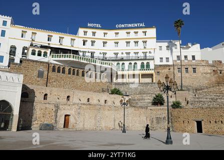 Hotel Continental sul lungomare di Tangeri in Marocco Foto Stock