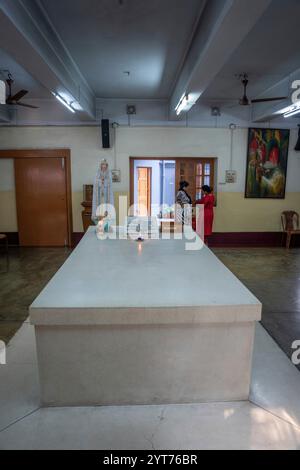 Calcutta, India, la tomba di madre Teresa Foto Stock