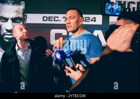 Sofia, Bulgaria Vitosha Hall, Marinela 06 dicembre 2024 Kubrat Pulev intervista WBA - World Heavyweight Championship Kubrat Pulev vs Mahmoud Charr © Kiril Kirilov /KIK/ Foto Stock