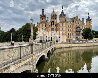 Castello di Schwerin, Meclemburgo-Pomerania, Germania Foto Stock