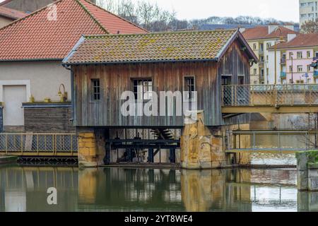 Impressione di Metz, una città nella regione della Lorena situata nel nord-est della Francia Foto Stock