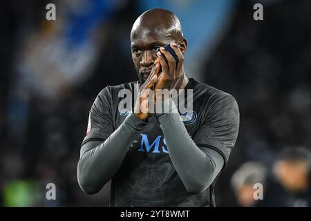 Roma, Italie. 5 dicembre 2024. Romelu LUKAKU di Napoli durante la Coppa Italia, turno delle 16 partite di calcio tra SS Lazio e SSC Napoli il 5 dicembre 2024 allo Stadio Olimpico di Roma - foto Matthieu Mirville (M Insabato)/DPPI Credit: DPPI Media/Alamy Live News Foto Stock