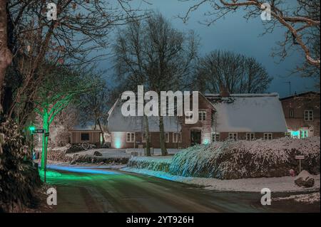 Strada del villaggio a Keitum Foto Stock