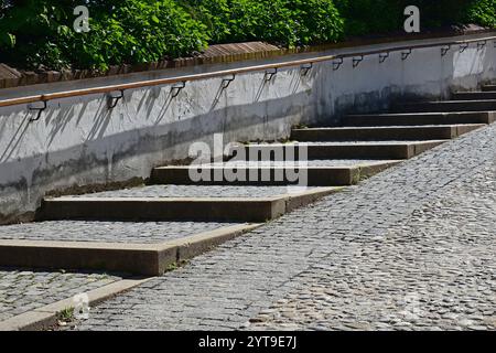 Salita alla collina della cattedrale, Freising, alta Baviera Foto Stock