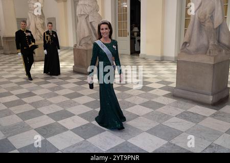 Copenaghen, Copenaghen, Danimarca. 6 dicembre 2024. La Principessa Maria arriva al banchetto di Stato al Palazzo di Christiansborg mentre il Re Federico X e la Regina Maria di Danimarca ospitano il Presidente dell'Egitto Abdel Fatah al-Sisi nella sua visita di Stato in Danimarca venerdì 6 dicembre 2024 (Credit Image: © Kristian Tuxen Ladegaard Berg/ZUMA Press Wire) SOLO USO EDITORIALE! Non per USO commerciale! Crediti: ZUMA Press, Inc./Alamy Live News Foto Stock