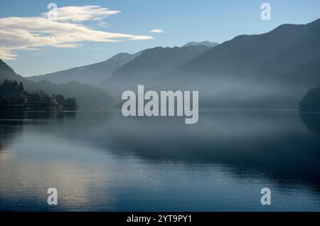 Lago di Ledro, Trentino alto Adige, Italia, Europa Foto Stock