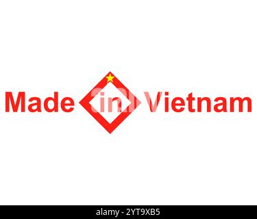 Marchio di qualità Made in Vietnam Foto Stock