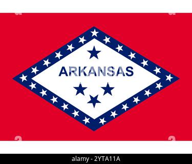 Bandiera dell'Arkansas Foto Stock