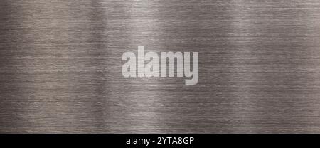 Piastra metallica orizzontale in acciaio o alluminio. Vista dall'alto dello sfondo. Primo piano. Foto Stock