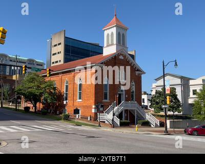 11 LUGLIO 2023, MONTOMERY ALABAMA USA - storica chiesa battista di Dexter Avenue Montgomery - chiesa chiave nel movimento per i diritti civili Foto Stock