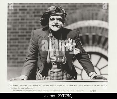 Logo Batman (Warner Bros., 1989). Interpretato da Michael Keaton, Jack Nicholson, Kim Basinger. Foto Stock