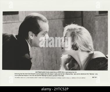 Logo Batman (Warner Bros., 1989). Interpretato da Michael Keaton, Jack Nicholson, Kim Basinger. Foto Stock