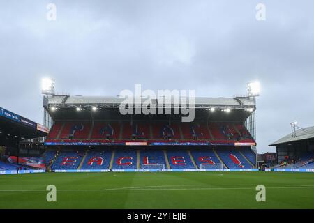 Vista generale del Selhurst Park prima della partita di Premier League Crystal Palace vs Manchester City al Selhurst Park, Londra, Regno Unito, 7 dicembre 2024 (foto di Izzy Poles/News Images) Foto Stock