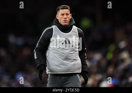 Ross Barkley di Aston Villa durante la partita di Premier League Aston Villa vs Southampton a Villa Park, Birmingham, Regno Unito, 7 dicembre 2024 (foto di Mark Cosgrove/News Images) Foto Stock