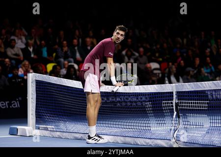 7 dicembre 2024; Copper Box Arena, Stratford, Londra, Inghilterra; finale finale finale di Ultimate Tennis Showdown giorno 2; Foto Stock