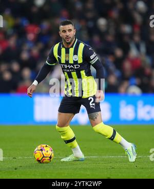 Kyle Walker del Manchester City durante la partita di Premier League al Selhurst Park di Londra. Data foto: Sabato 7 dicembre 2024. Foto Stock