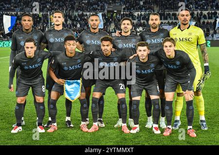 Roma, Italie. 5 dicembre 2024. Squadra del Napoli durante la Coppa Italia, turno di 16 partite di calcio tra SS Lazio e SSC Napoli il 5 dicembre 2024 allo Stadio Olimpico di Roma - foto Matthieu Mirville (M Insabato)/DPPI Credit: DPPI Media/Alamy Live News Foto Stock